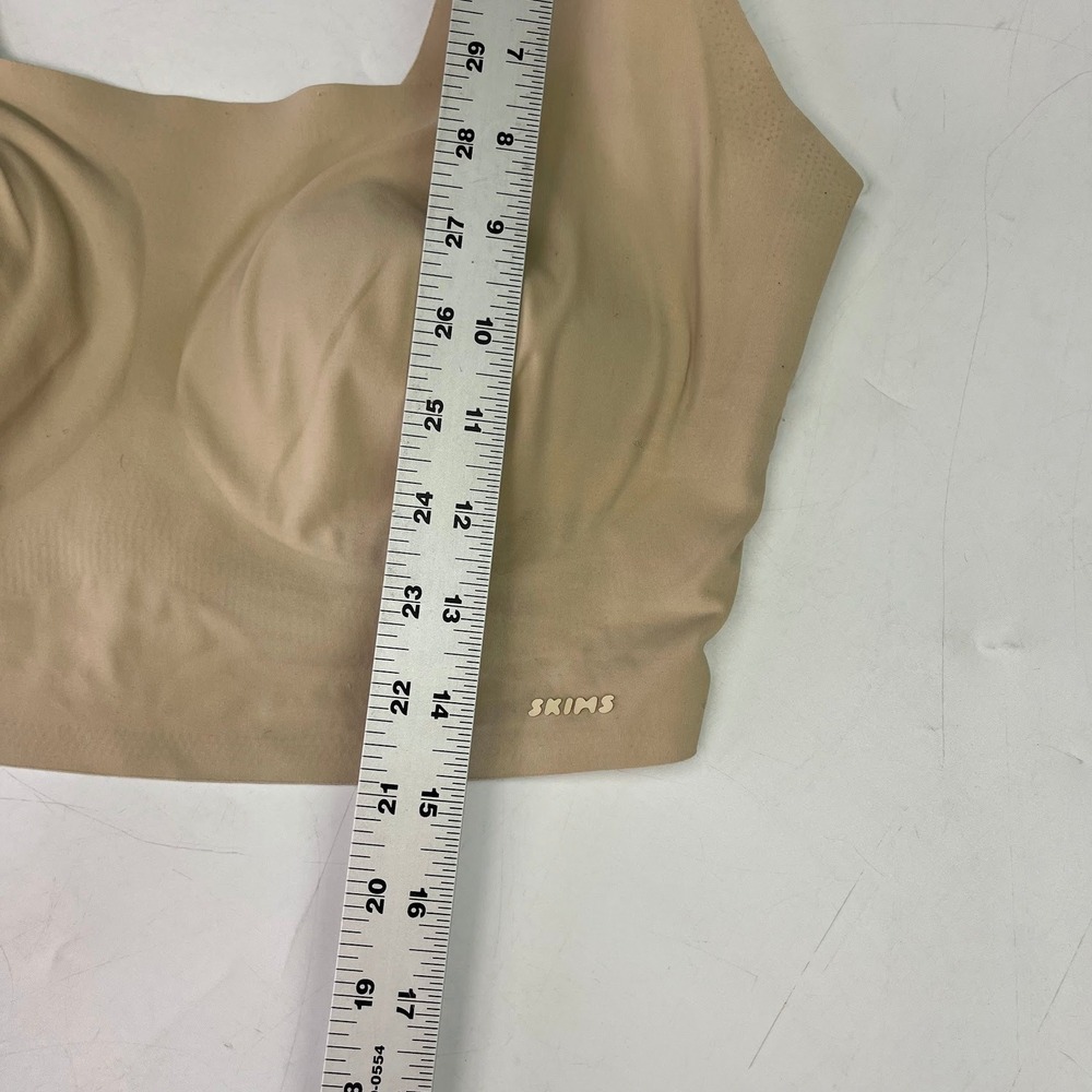 SKIMS Womens Seamless Scoop‎ Neck Bralette Sand Beige Wireless Bra - Picture 12 of 12